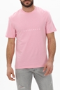 JACK & JONES-Ανδρικό t-shirt JACK & JONES 12176780 JORCOPENHAGEN ροζ